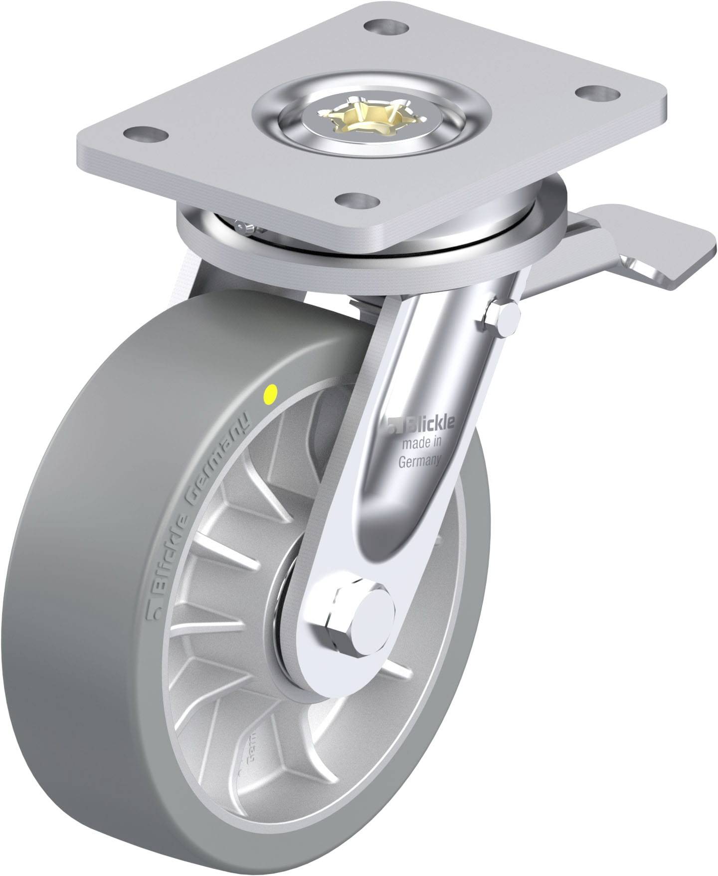 Blickle 936769 LO-ALTH 162K-ST-AS Nagy teherbírású forgógörgő KerékØ: 160 mm Teherbírás (max.): 950 kg 1 db