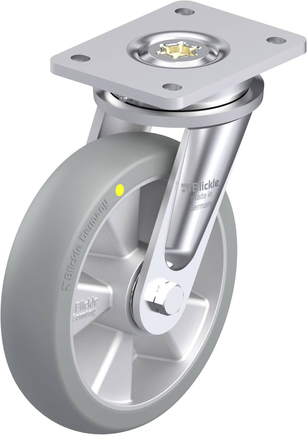 Blickle 936760 LO-ALTH 200K-AS-CO Nagy teherbírású forgógörgő KerékØ: 200 mm Teherbírás (max.): 800 kg 1 db