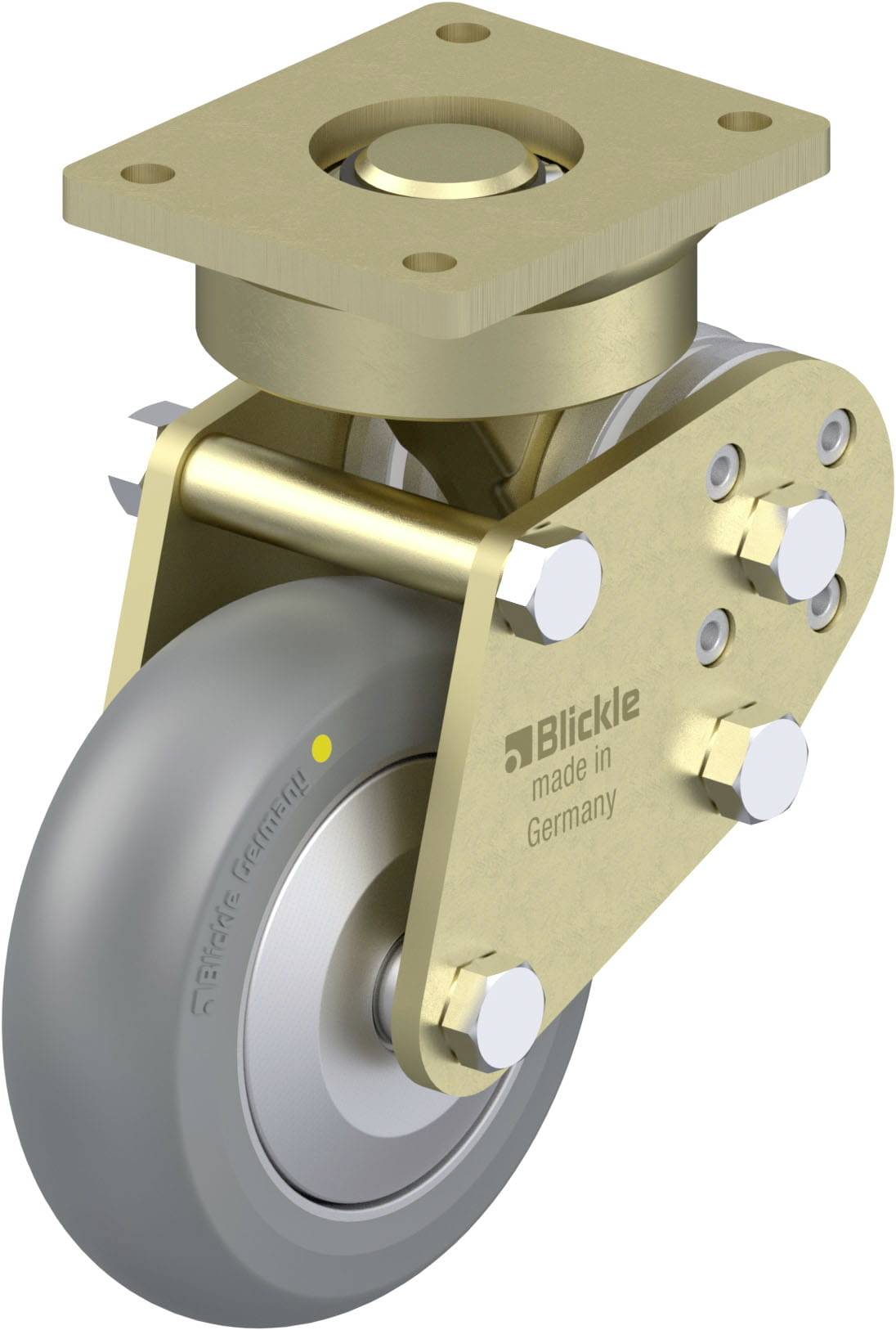 Blickle 937375 LPFE-ALTH 125K-AS-FA-CO Nagy teherbírású forgógörgő KerékØ: 125 mm Teherbírás (max.): 350 kg 1 db
