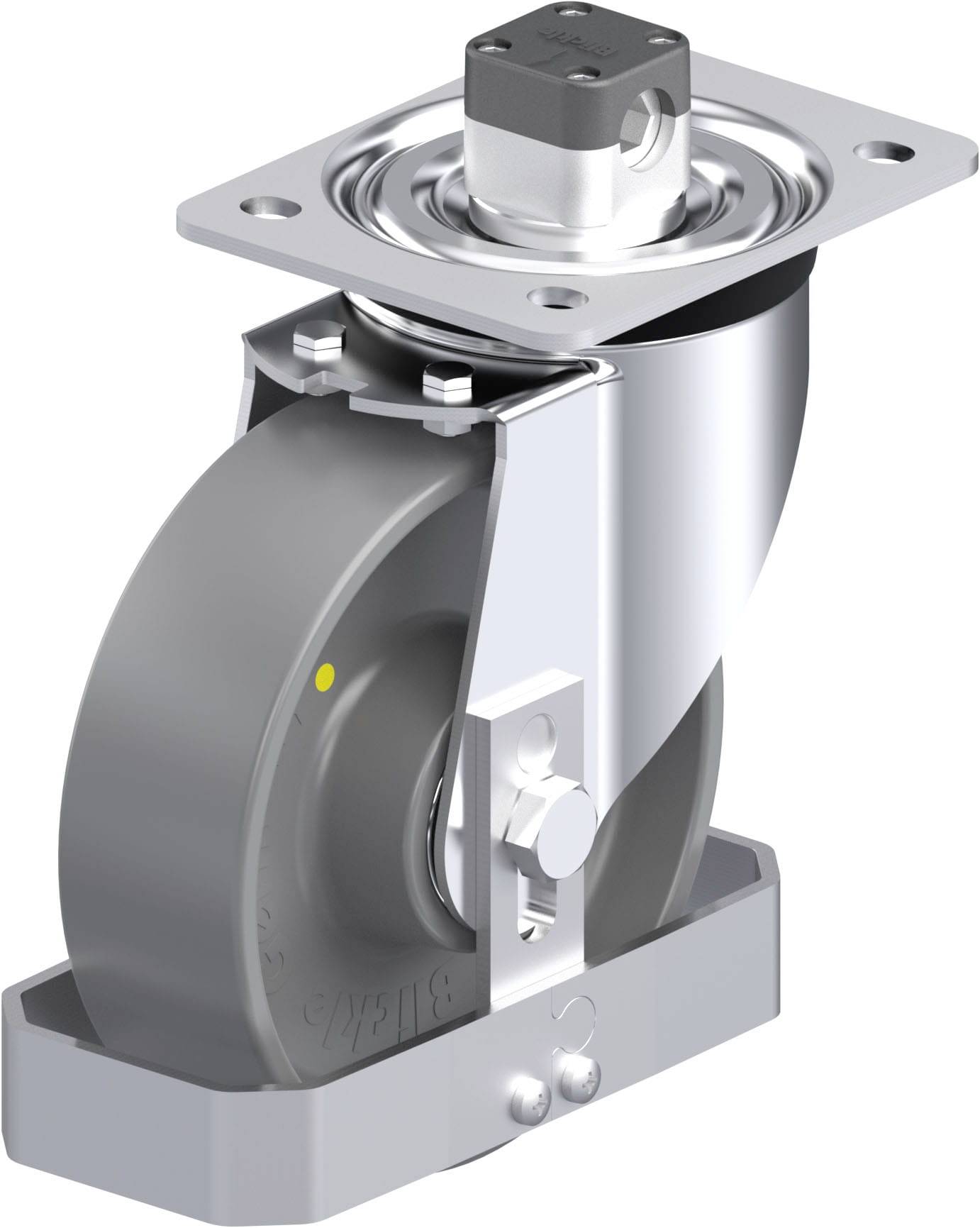 Blickle 939771 L-PO 160K-CS11-ELS-FS Acéllemez forgógörgő KerékØ: 160 mm Teherbírás (max.): 400 kg 1 db