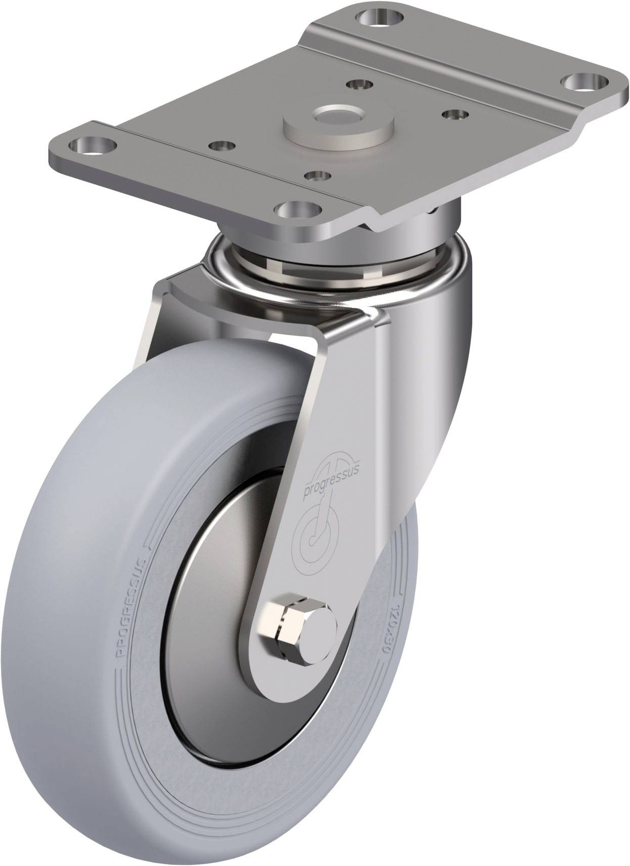 Blickle 889335 LPX-PGV 120XR-PG2-SG-FA Rozsdamentes acél forgógörgő KerékØ: 120 mm Teherbírás (max.): 150 kg 1 db