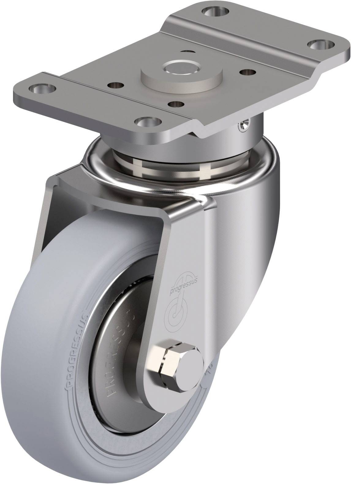 Blickle 889297 LPX-PGV 84XR-PG1-SG-FA Rozsdamentes acél forgógörgő KerékØ: 84 mm Teherbírás (max.): 90 kg 1 db