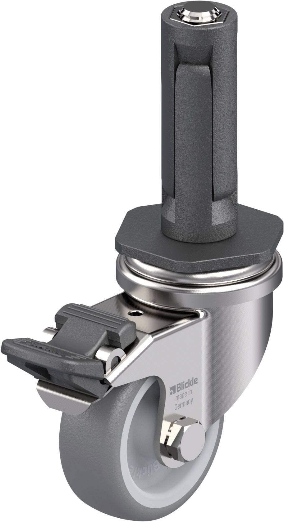 Blickle 849309 LRXA-TPA 50G-FI-EXR02 Rozsdamentes acél készülék forgógörgő KerékØ: 50 mm Teherbírás (max.): 50 kg 1 db