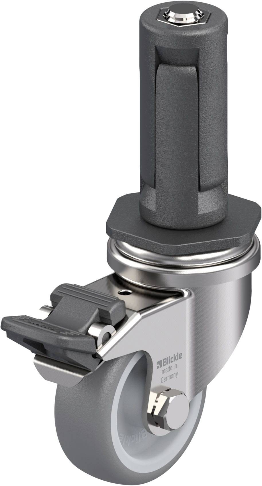 Blickle 849310 LRXA-TPA 50G-FI-EXR03 Rozsdamentes acél készülék forgógörgő KerékØ: 50 mm Teherbírás (max.): 50 kg 1 db