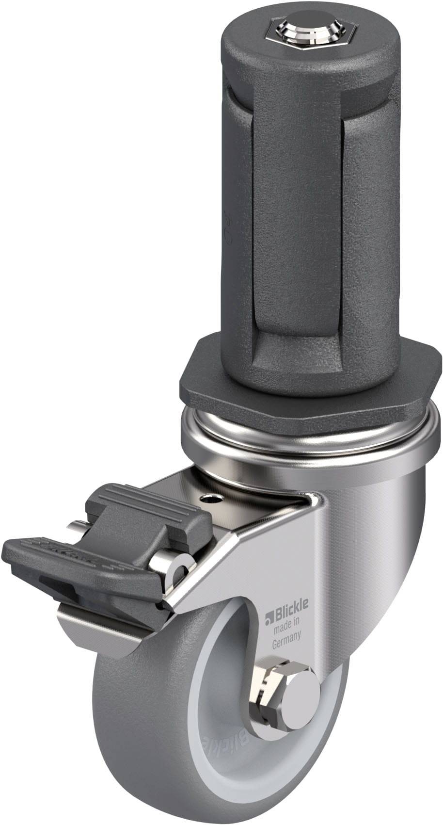 Blickle 849338 LRXA-TPA 50G-FI-EXR04 Rozsdamentes acél készülék forgógörgő KerékØ: 50 mm Teherbírás (max.): 50 kg 1 db