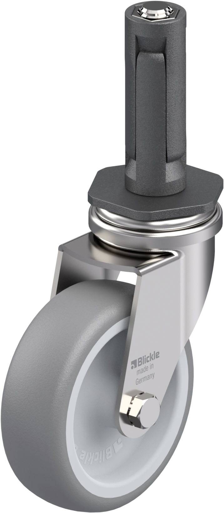 Blickle 849571 LRXA-TPA 75G-EXR02 Rozsdamentes acél készülék forgógörgő KerékØ: 75 mm Teherbírás (max.): 75 kg 1 db