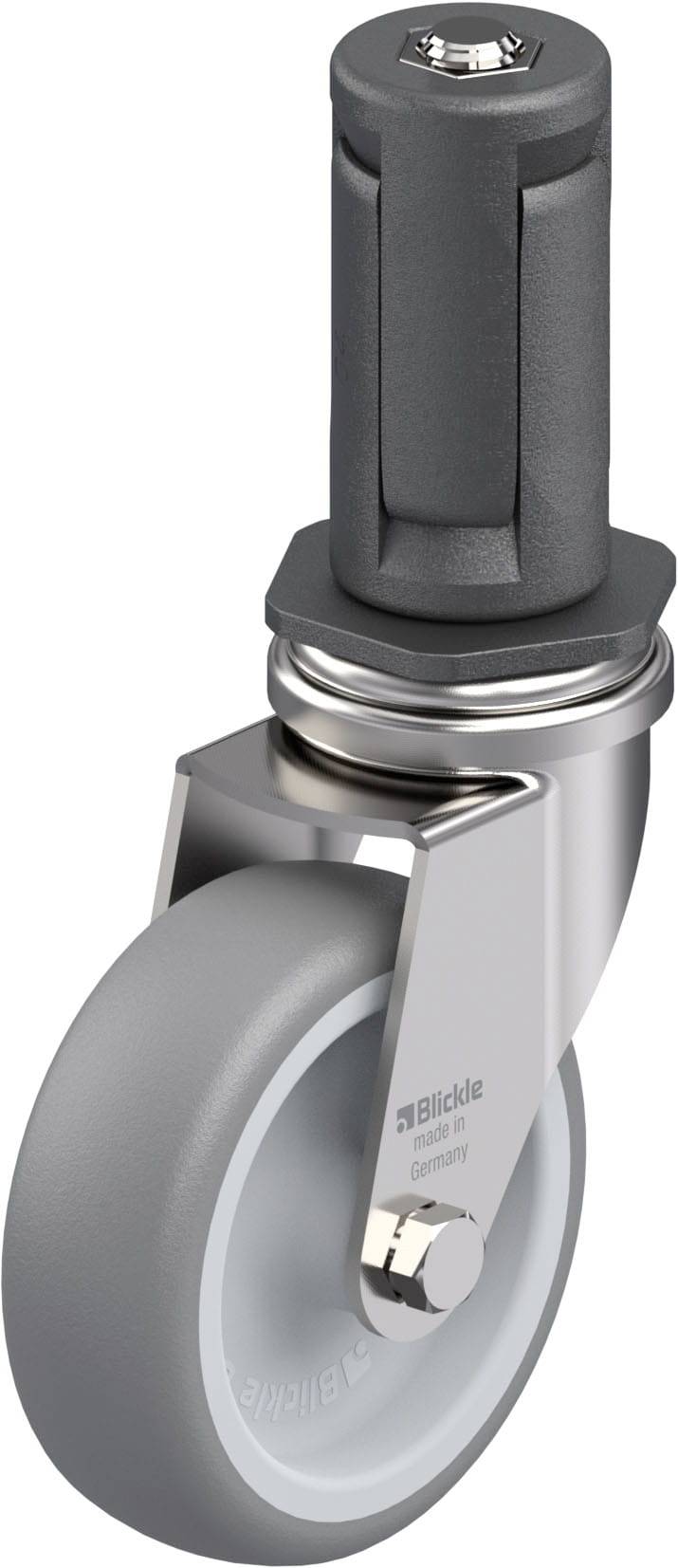 Blickle 849573 LRXA-TPA 75G-EXR04 Rozsdamentes acél készülék forgógörgő KerékØ: 75 mm Teherbírás (max.): 75 kg 1 db