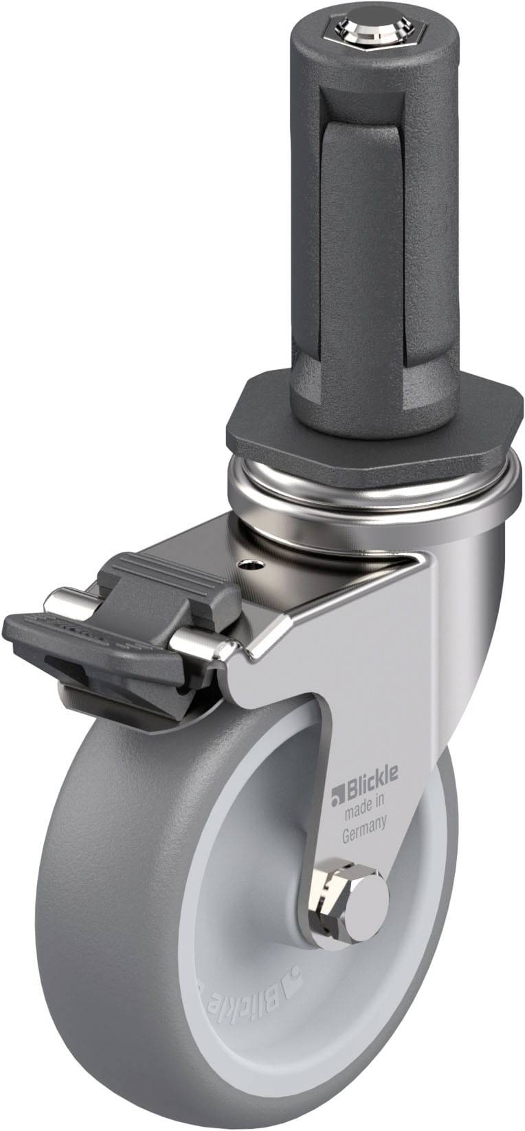Blickle 849625 LRXA-TPA 75G-FI-EXR03 Rozsdamentes acél készülék forgógörgő KerékØ: 75 mm Teherbírás (max.): 75 kg 1 db