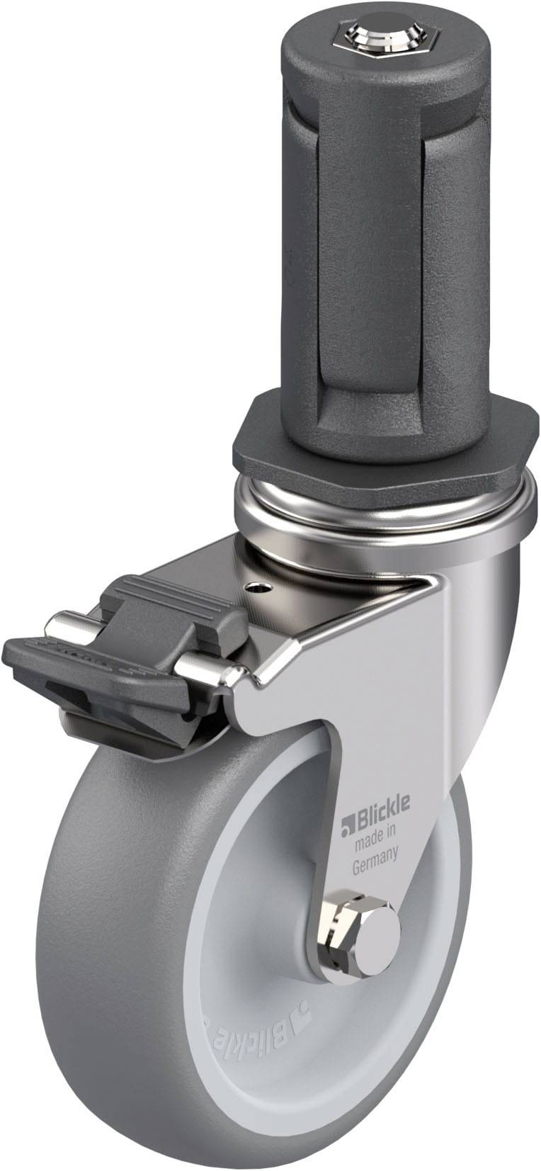 Blickle 849626 LRXA-TPA 75G-FI-EXR04 Rozsdamentes acél készülék forgógörgő KerékØ: 75 mm Teherbírás (max.): 75 kg 1 db