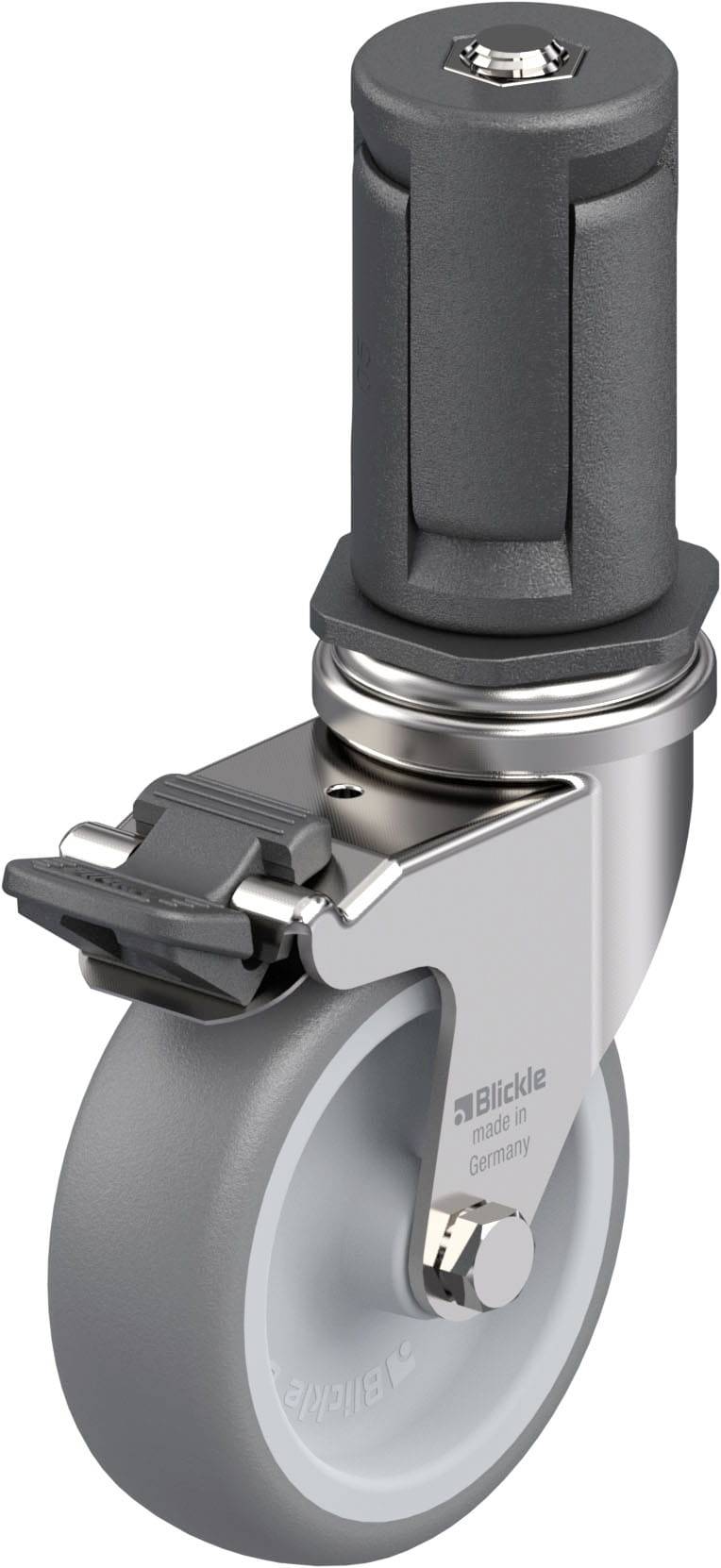Blickle 849627 LRXA-TPA 75G-FI-EXR05 Rozsdamentes acél készülék forgógörgő KerékØ: 75 mm Teherbírás (max.): 75 kg 1 db