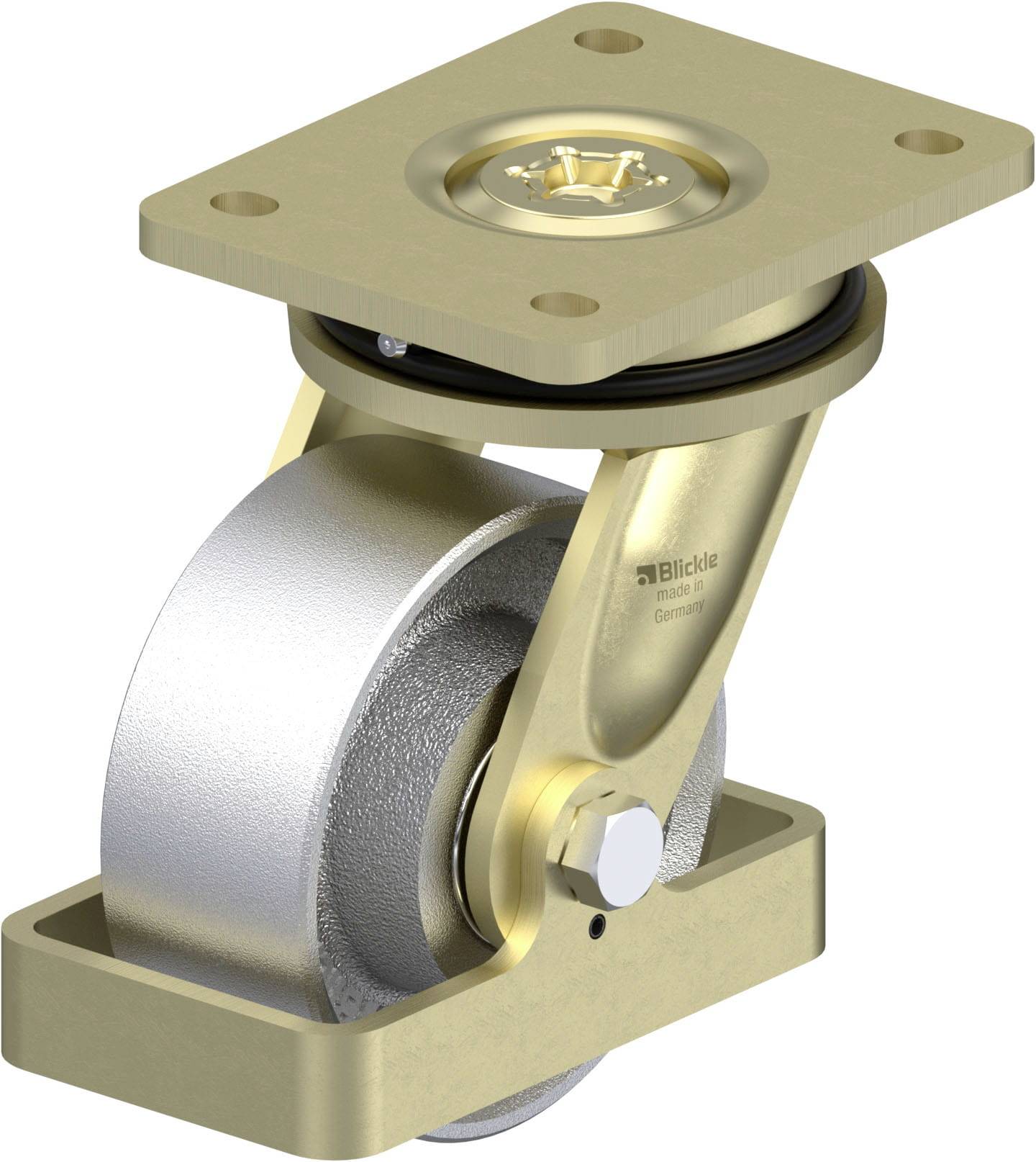 Blickle 940314 LS-G 127K-FS Nagy teherbírású forgógörgő KerékØ: 125 mm Teherbírás (max.): 750 kg 1 db