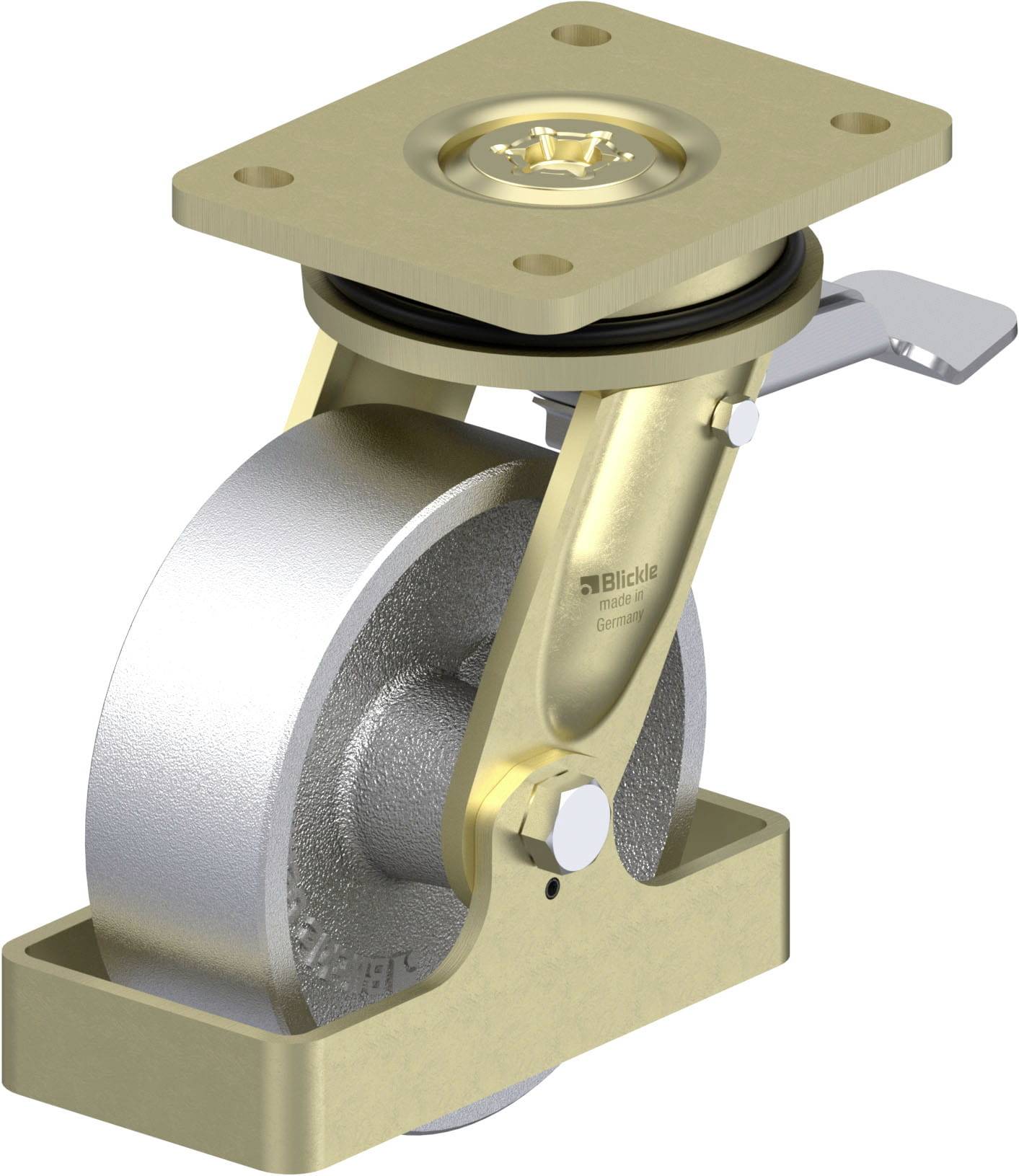 Blickle 940320 LS-G 150G-ST-FS Nagy teherbírású forgógörgő KerékØ: 150 mm Teherbírás (max.): 900 kg 1 db