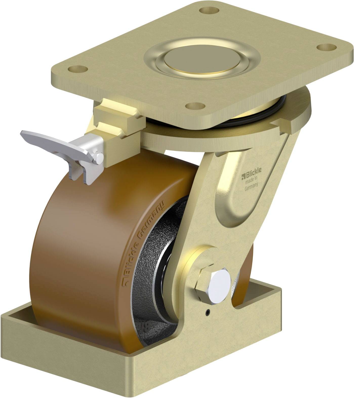 Blickle 939566 LS-GB 154K-RI4-FS Nagy teherbírású forgógörgő KerékØ: 150 mm Teherbírás (max.): 1200 kg 1 db