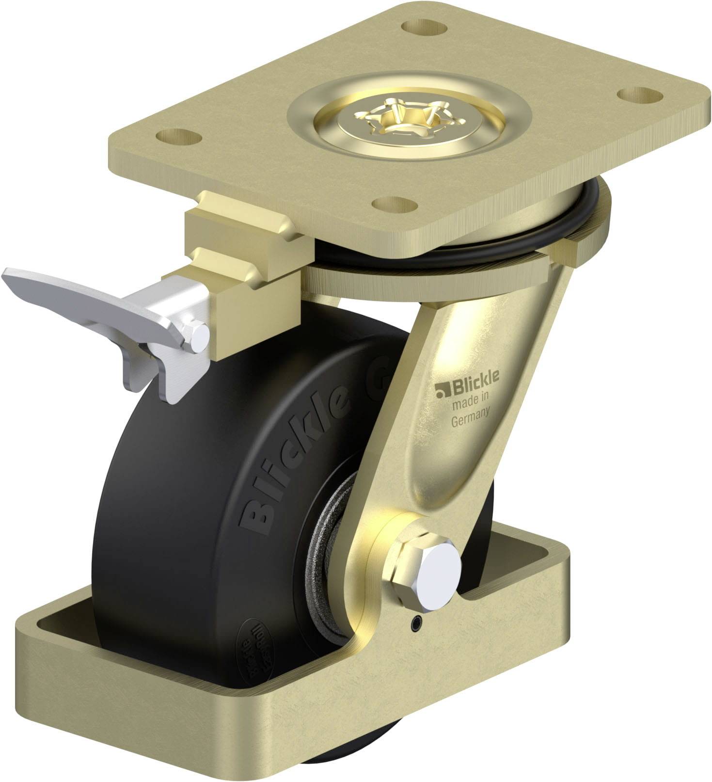 Blickle 938717 LS-SE 125K-RI4-FS Nagy teherbírású forgógörgő KerékØ: 125 mm Teherbírás (max.): 320 kg 1 db