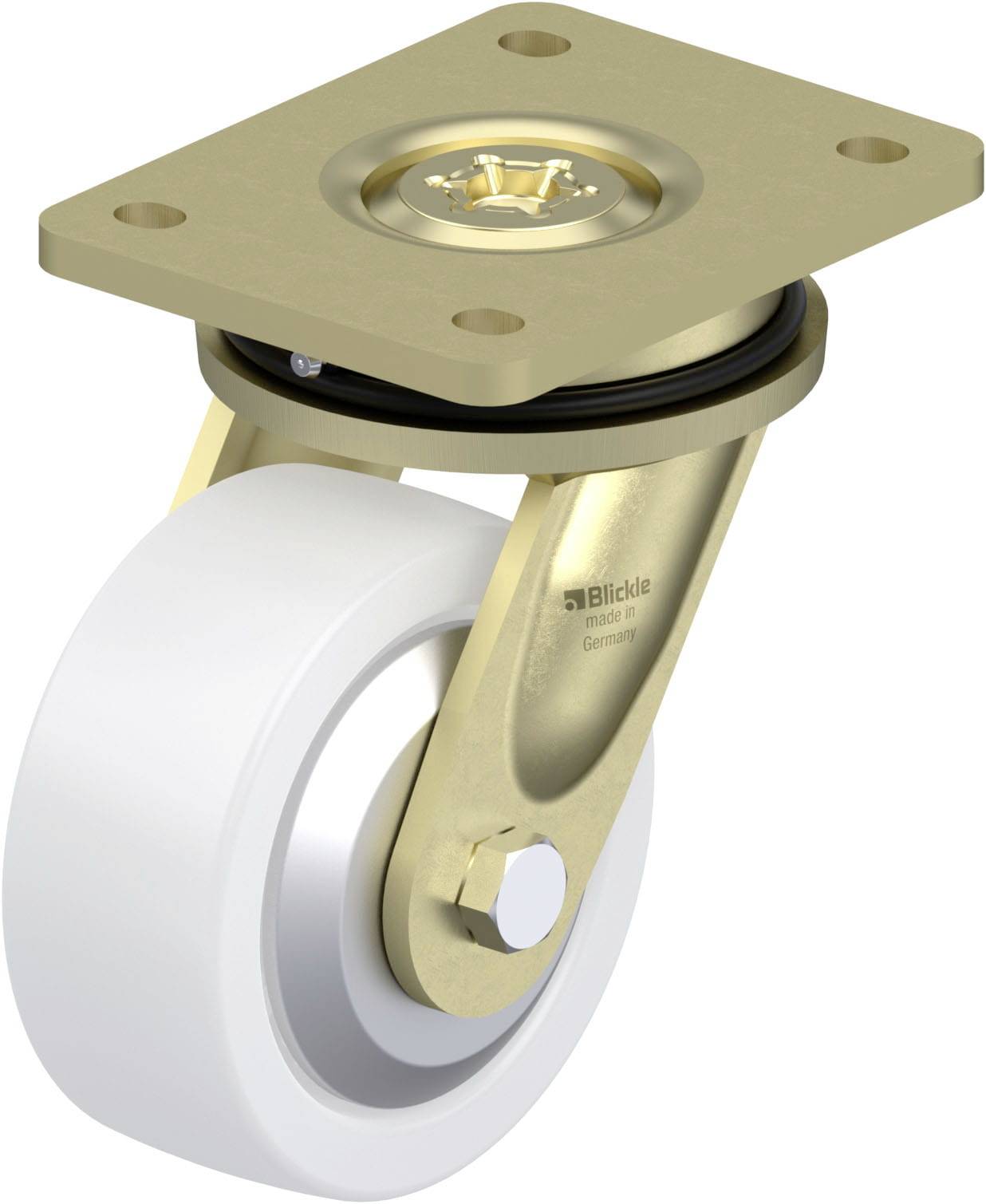 Blickle 751187 LS-SPO 127G-FA Nagy teherbírású forgógörgő KerékØ: 125 mm Teherbírás (max.): 750 kg 1 db