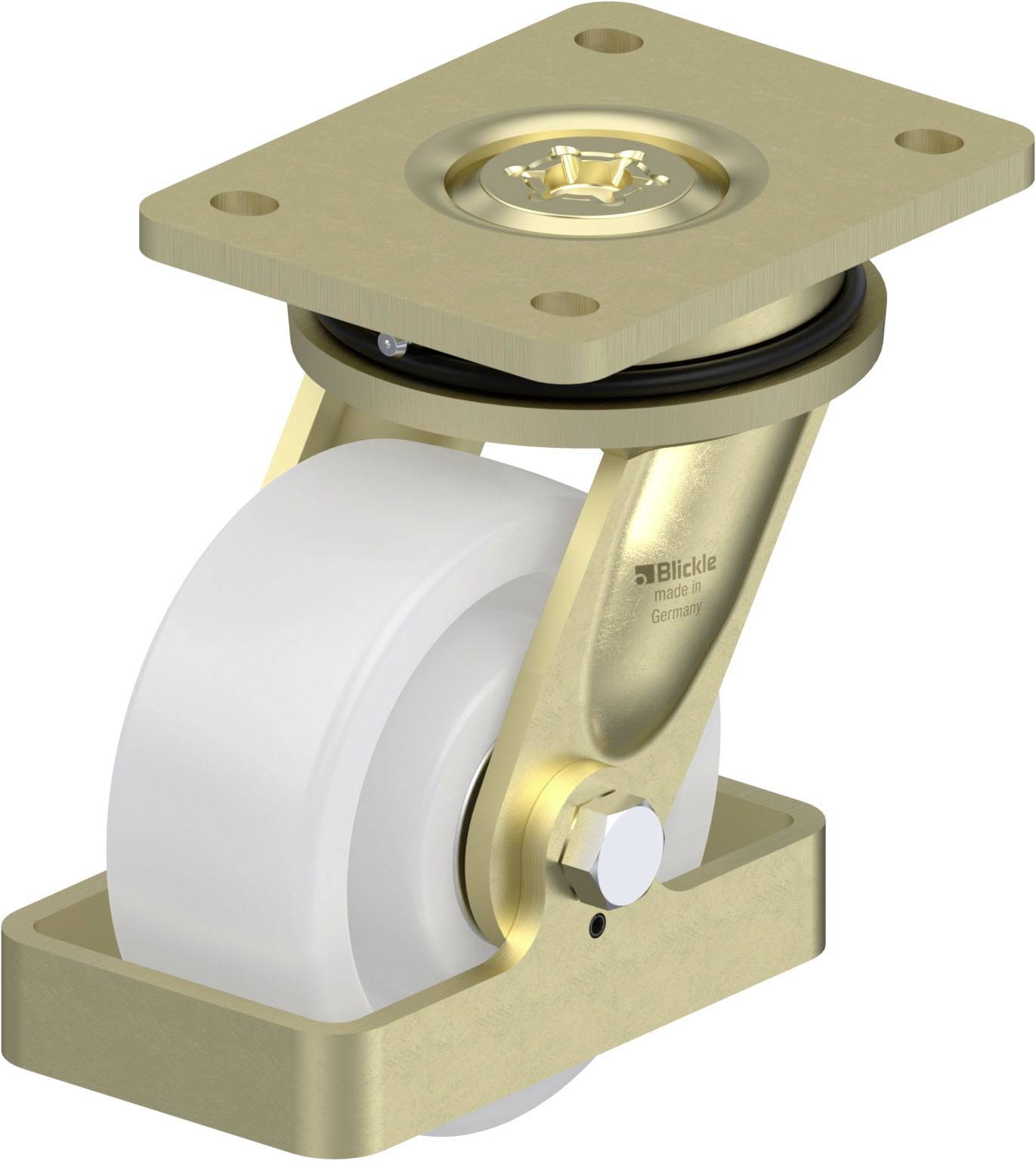 Blickle 909052 LS-SPO 127K-FS Nagy teherbírású forgógörgő KerékØ: 125 mm Teherbírás (max.): 750 kg 1 db