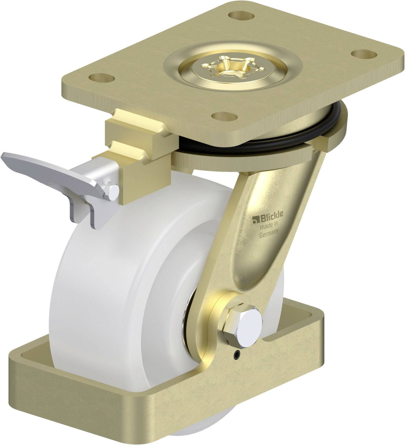 Blickle 940204 LS-SPO 127K-RI4-FS Nagy teherbírású forgógörgő KerékØ: 125 mm Teherbírás (max.): 750 kg 1 db