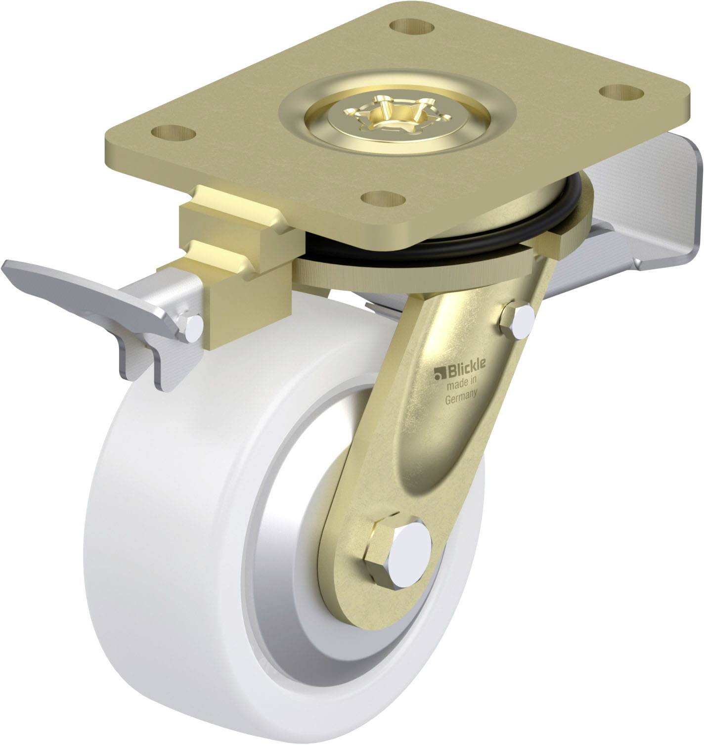 Blickle 853014 LS-SPO 127K-ST-FA-RI4 Nagy teherbírású forgógörgő KerékØ: 125 mm Teherbírás (max.): 750 kg 1 db