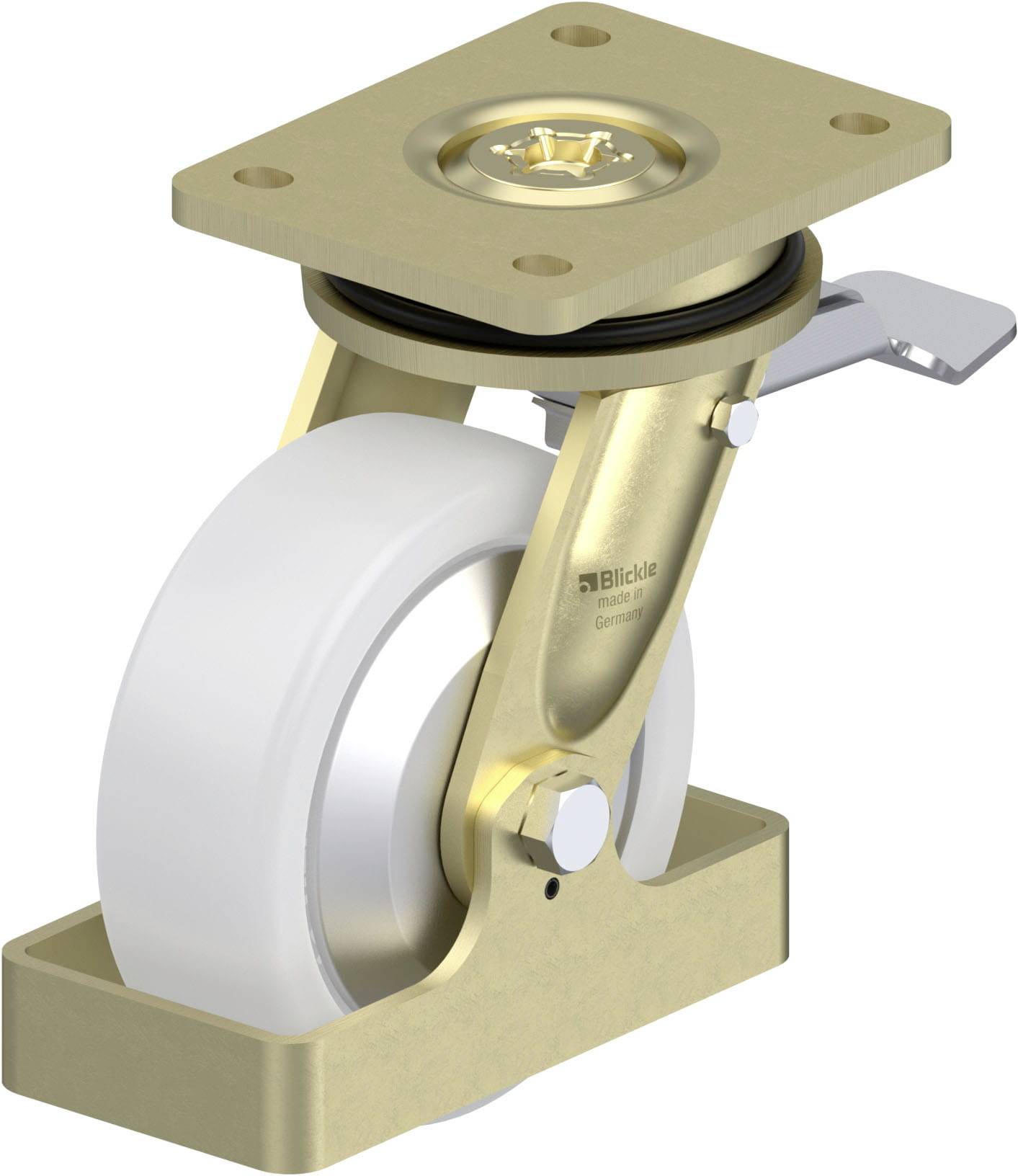 Blickle 940213 LS-SPO 150G-ST-FA-FS Nagy teherbírású forgógörgő KerékØ: 150 mm Teherbírás (max.): 800 kg 1 db