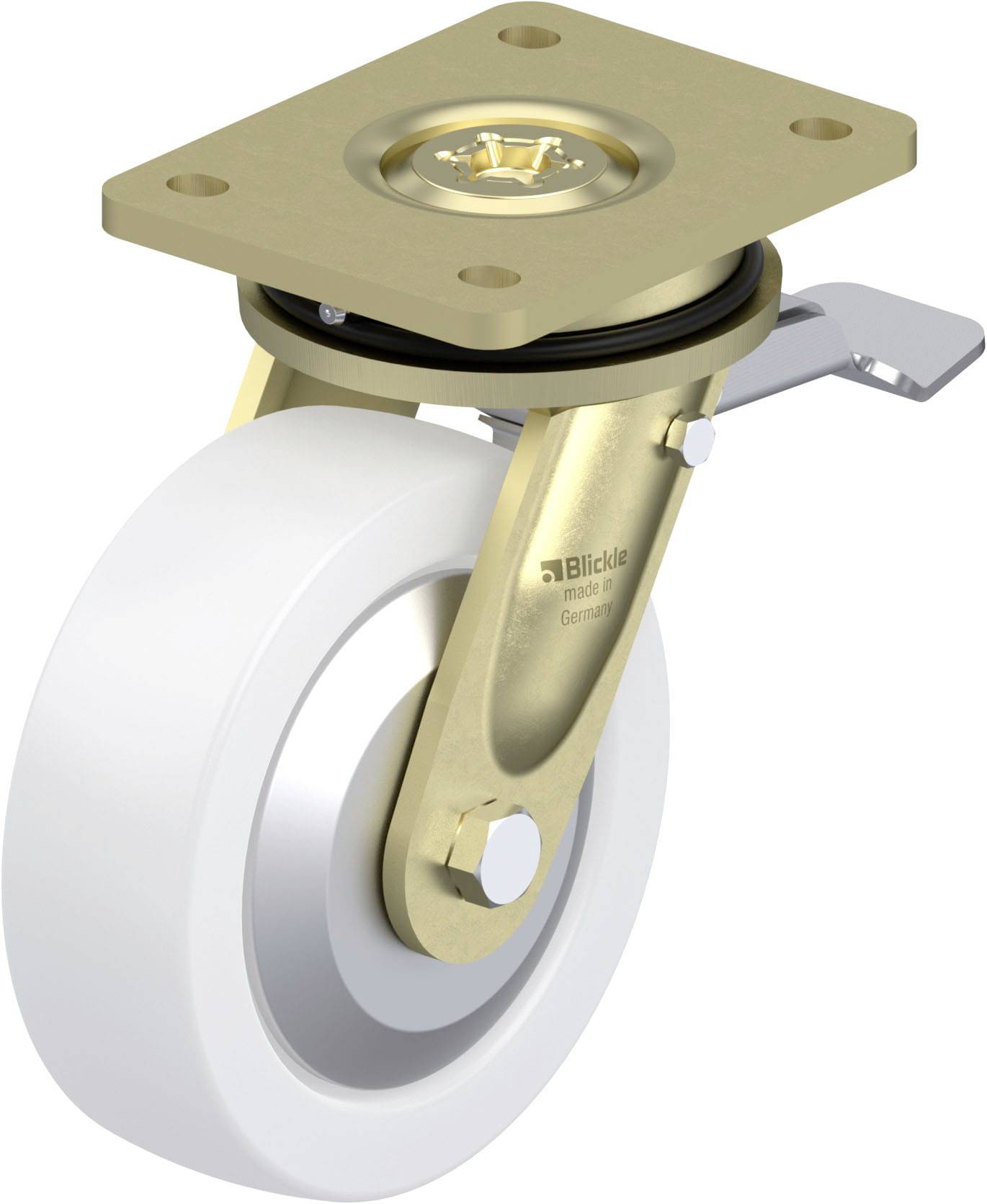 Blickle 853025 LS-SPO 160G-ST-FA Nagy teherbírású forgógörgő KerékØ: 160 mm Teherbírás (max.): 850 kg 1 db