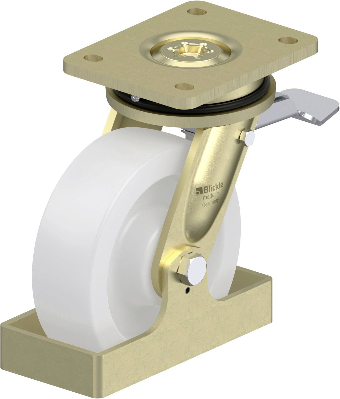Blickle 940224 LS-SPO 160G-ST-FS Nagy teherbírású forgógörgő KerékØ: 160 mm Teherbírás (max.): 850 kg 1 db