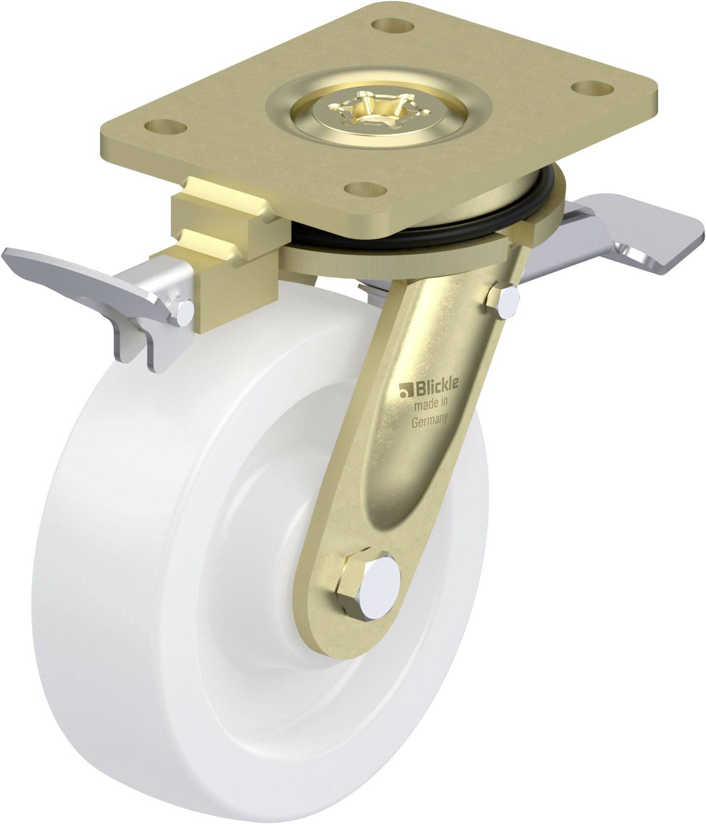 Blickle 853029 LS-SPO 160G-ST-RI4 Nagy teherbírású forgógörgő KerékØ: 160 mm Teherbírás (max.): 850 kg 1 db