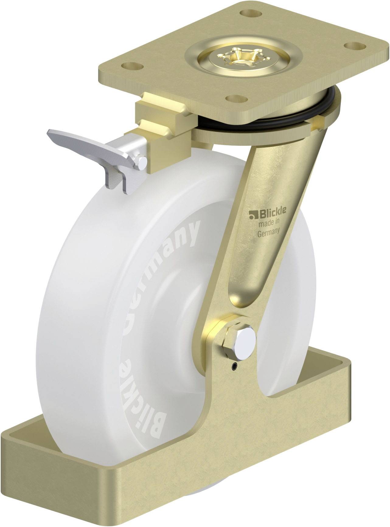 Blickle 940235 LS-SPO 200G-RI4-FS Nagy teherbírású forgógörgő KerékØ: 200 mm Teherbírás (max.): 1500 kg 1 db