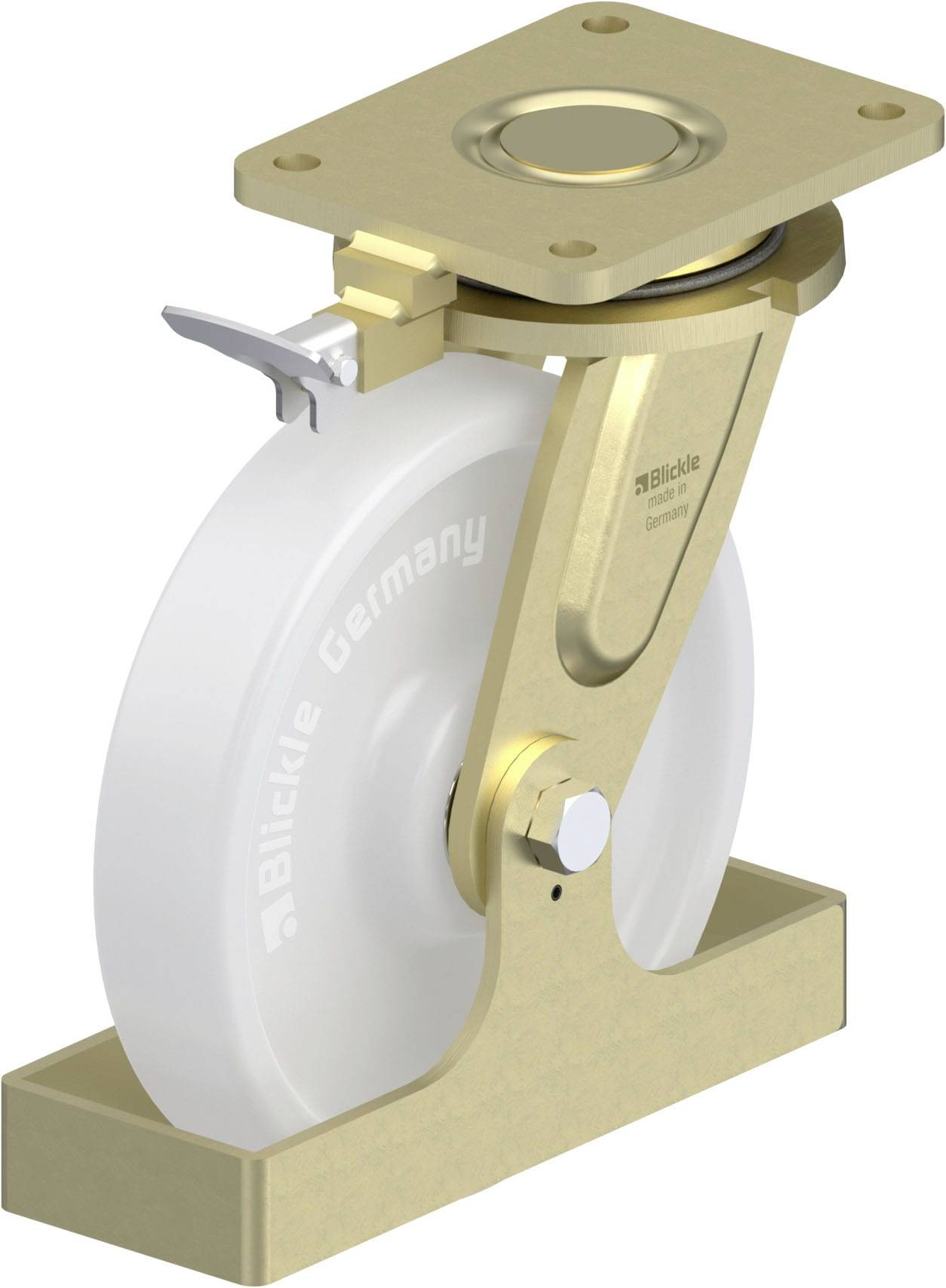 Blickle 747042 LS-SPO 251K-RI4-FS Nagy teherbírású forgógörgő KerékØ: 250 mm Teherbírás (max.): 1500 kg 1 db