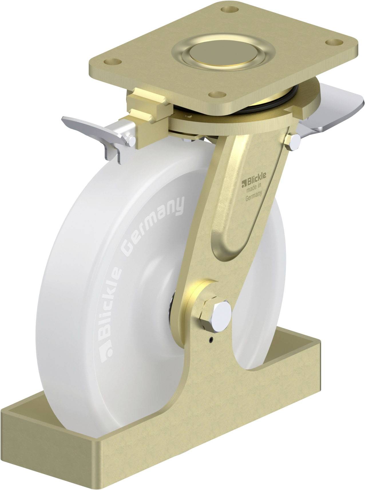 Blickle 879346 LS-SPO 251K-ST-RI4-FS Nagy teherbírású forgógörgő KerékØ: 250 mm Teherbírás (max.): 1500 kg 1 db
