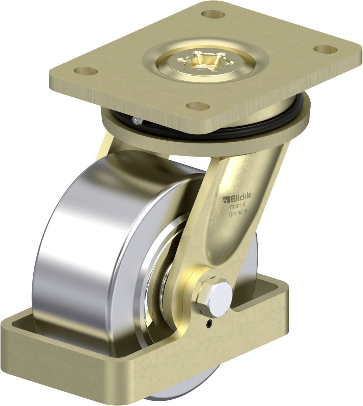 Blickle 867457 LS-SVS 127K-FS Nagy teherbírású forgógörgő KerékØ: 125 mm Teherbírás (max.): 1750 kg 1 db