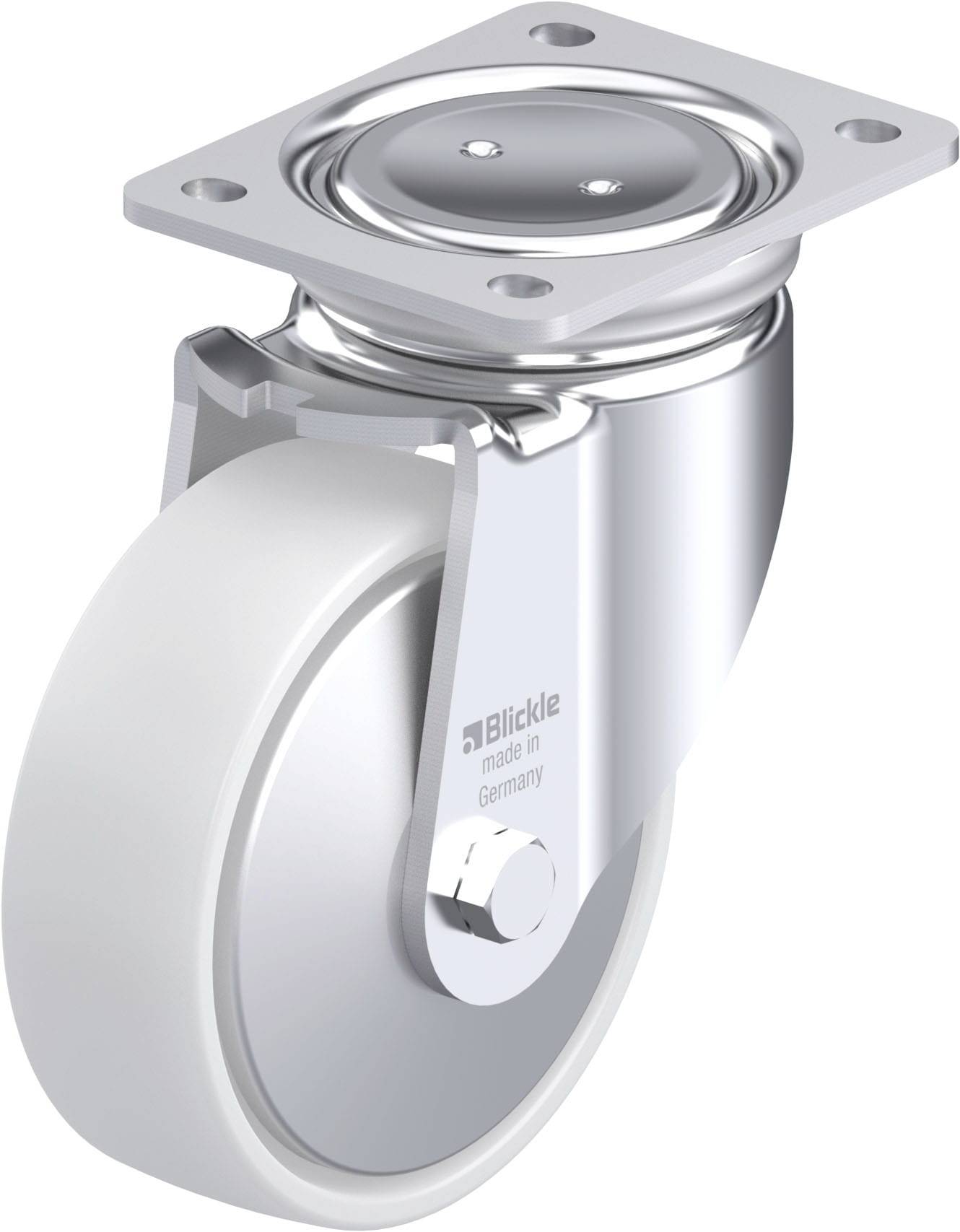 Blickle 852762 LUH-PO 150K-FA Acéllemez forgógörgő KerékØ: 150 mm Teherbírás (max.): 400 kg 1 db