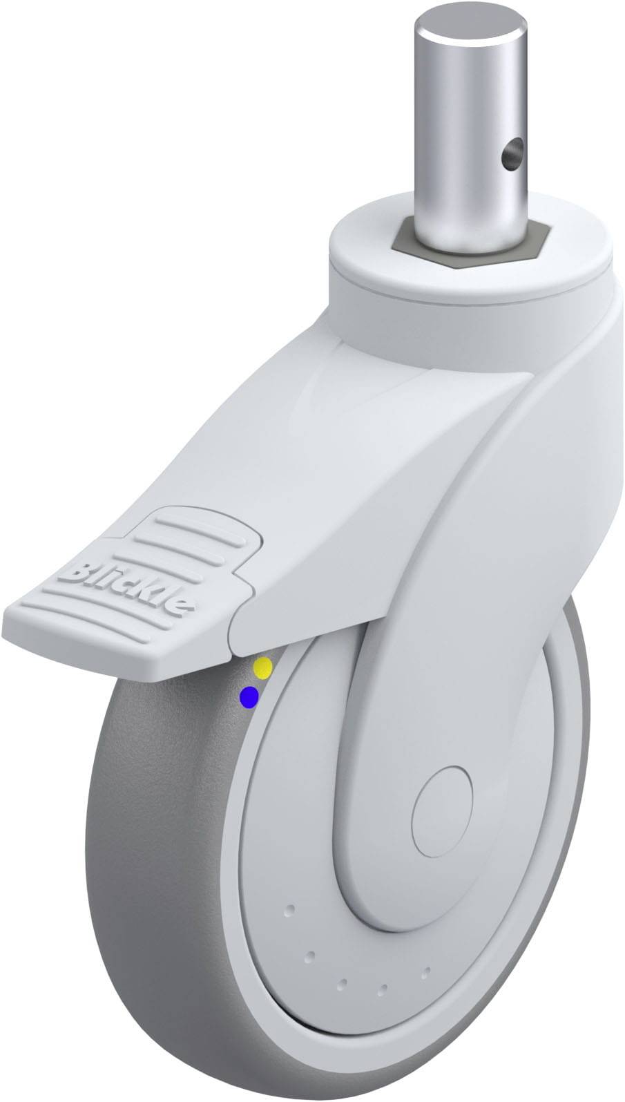 Blickle 849734 LWGXE-TPA 126XKF-FI-ELS-ZAX55 Műanyag forgógörgő KerékØ: 125 mm Teherbírás (max.): 80 kg 1 db