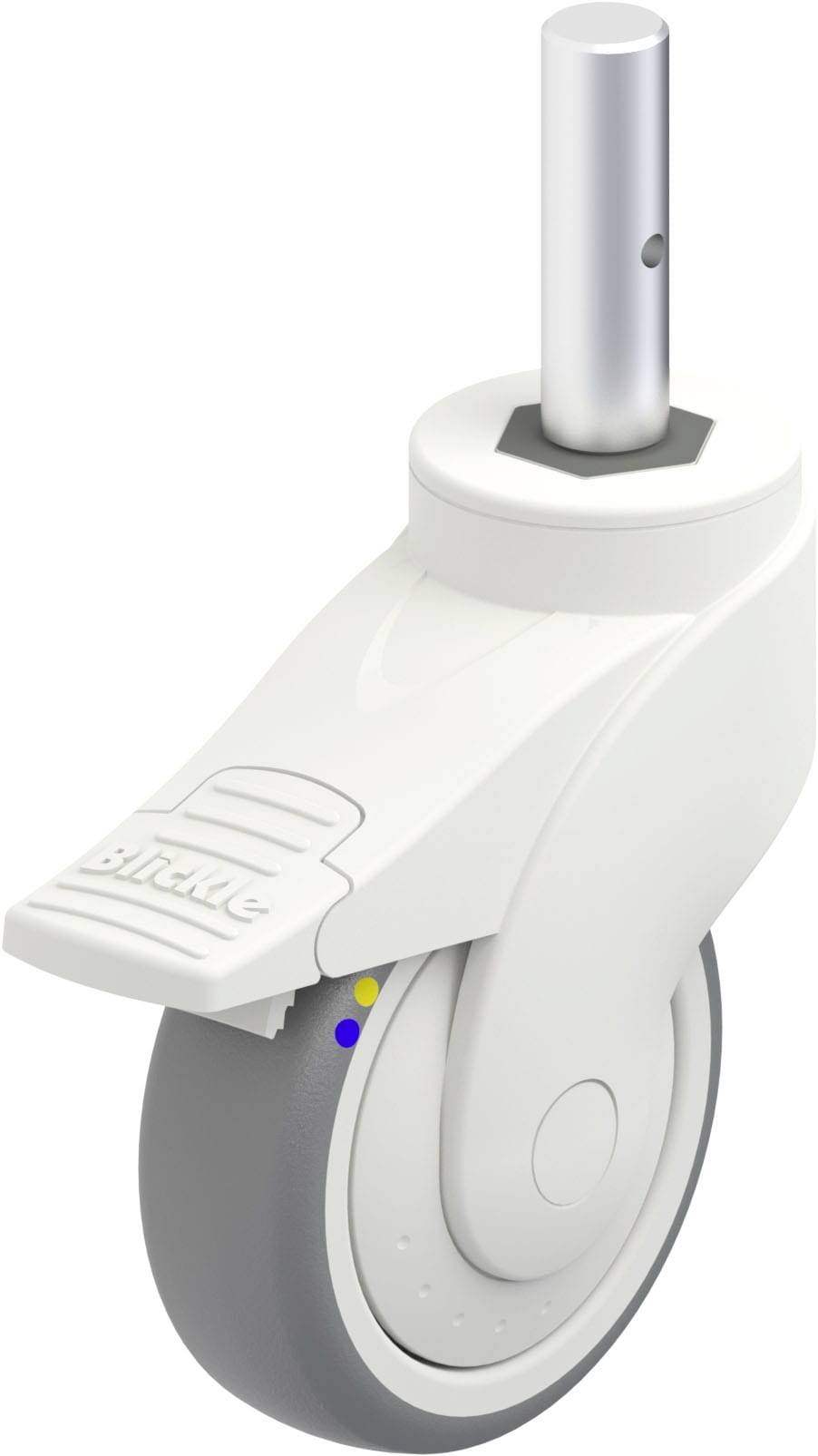 Blickle 849300 LWKXE-TPA 101XKF-FI-ELS-ZAX51 Műanyag forgógörgő KerékØ: 100 mm Teherbírás (max.): 70 kg 1 db