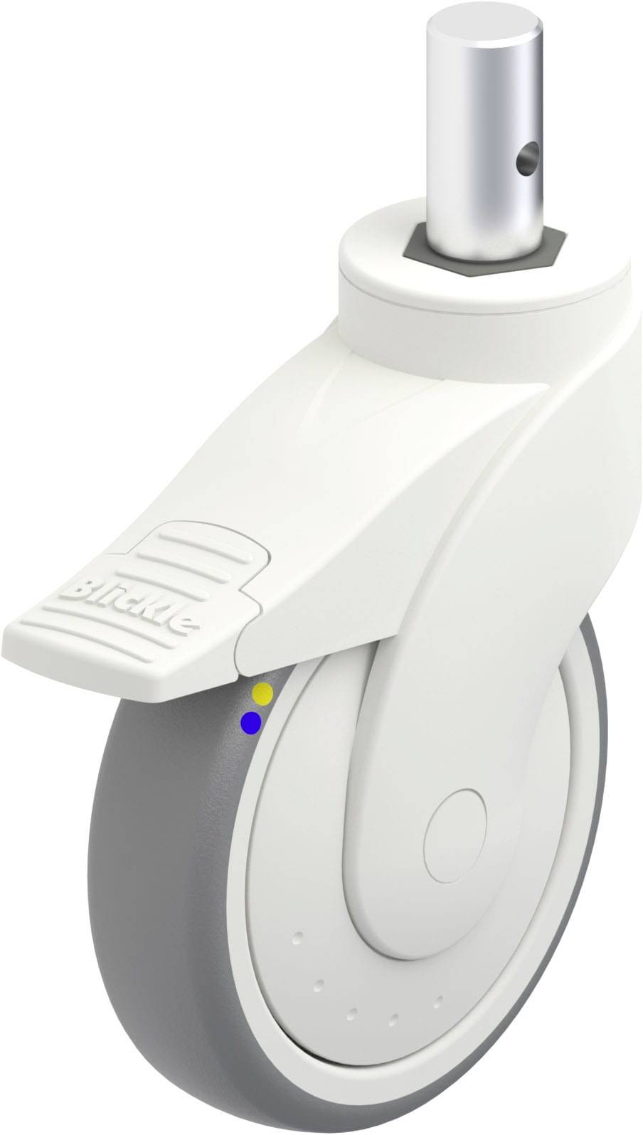 Blickle 745285 LWKXE-TPA 126XKF-FI-ELS-ZAX55 Műanyag forgógörgő KerékØ: 125 mm Teherbírás (max.): 80 kg 1 db