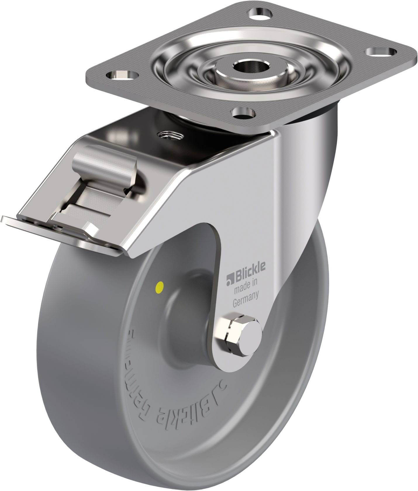Blickle 867334 LX-PO 125G-FI-ELS Rozsdamentes acél forgógörgő KerékØ: 125 mm Teherbírás (max.): 250 kg 1 db