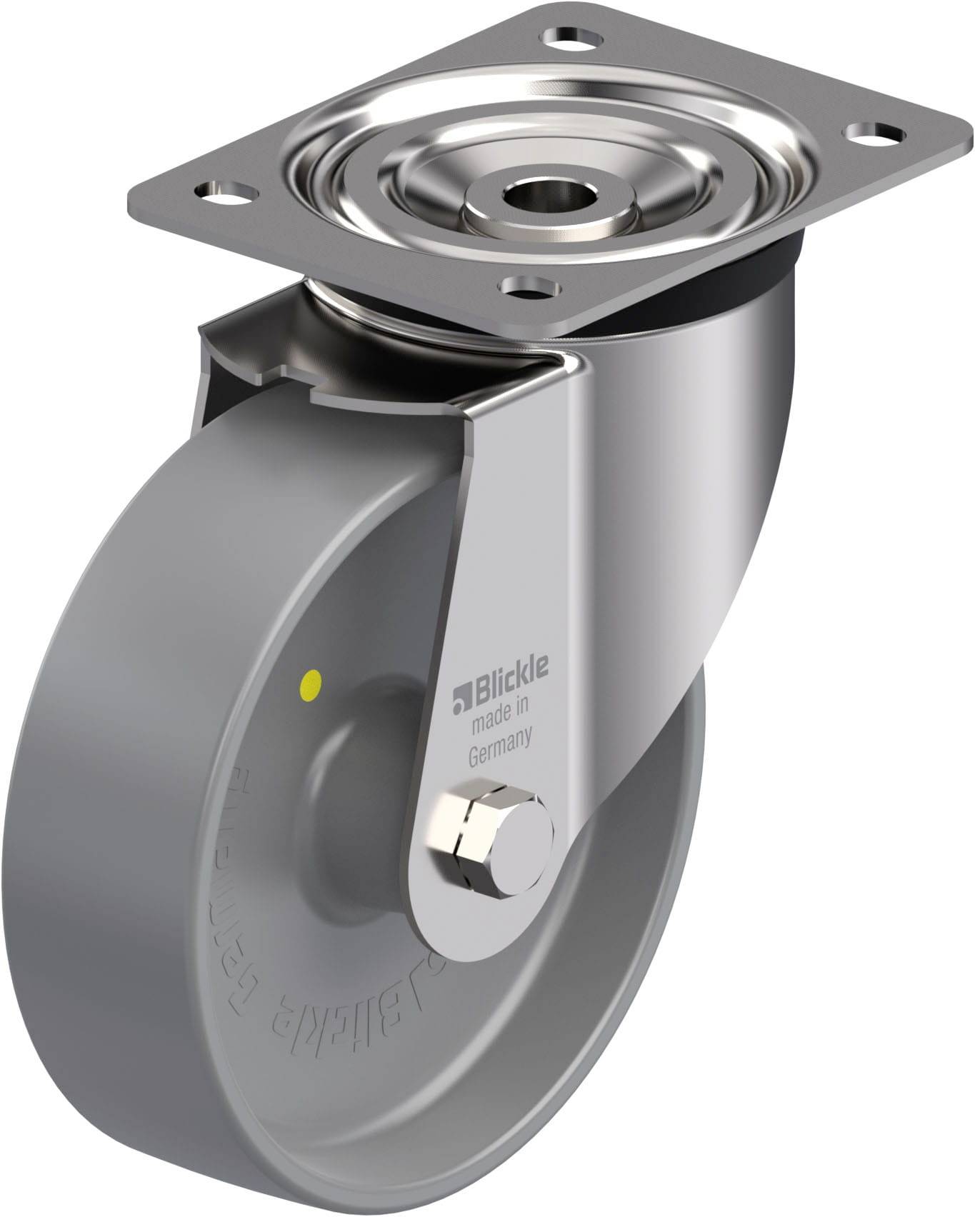Blickle 945822 LX-PO 160G-ELS Rozsdamentes acél forgógörgő KerékØ: 160 mm Teherbírás (max.): 400 kg 1 db
