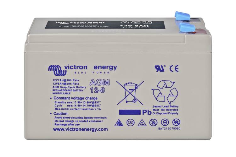Victron Energy AGM 12V 8Ah Deep-Cycle Batterie Ólomakku 12 V 8 Ah Ólom-zselés (Sz x Ma x Mé) 151 x 101 x 65 mm Karbantartásmentes