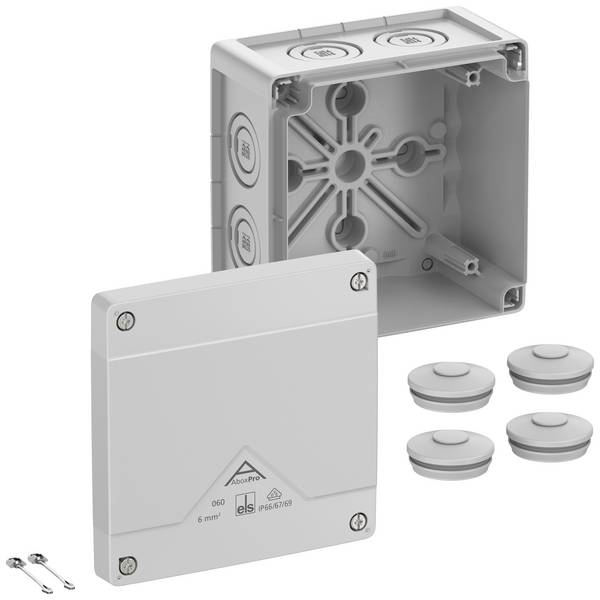 Spelsberg 40640001 Leágaztató doboz (H x Sz x Ma) 127 x 127 x 75 mm Szürke IP66, IP67, IP69 1 db