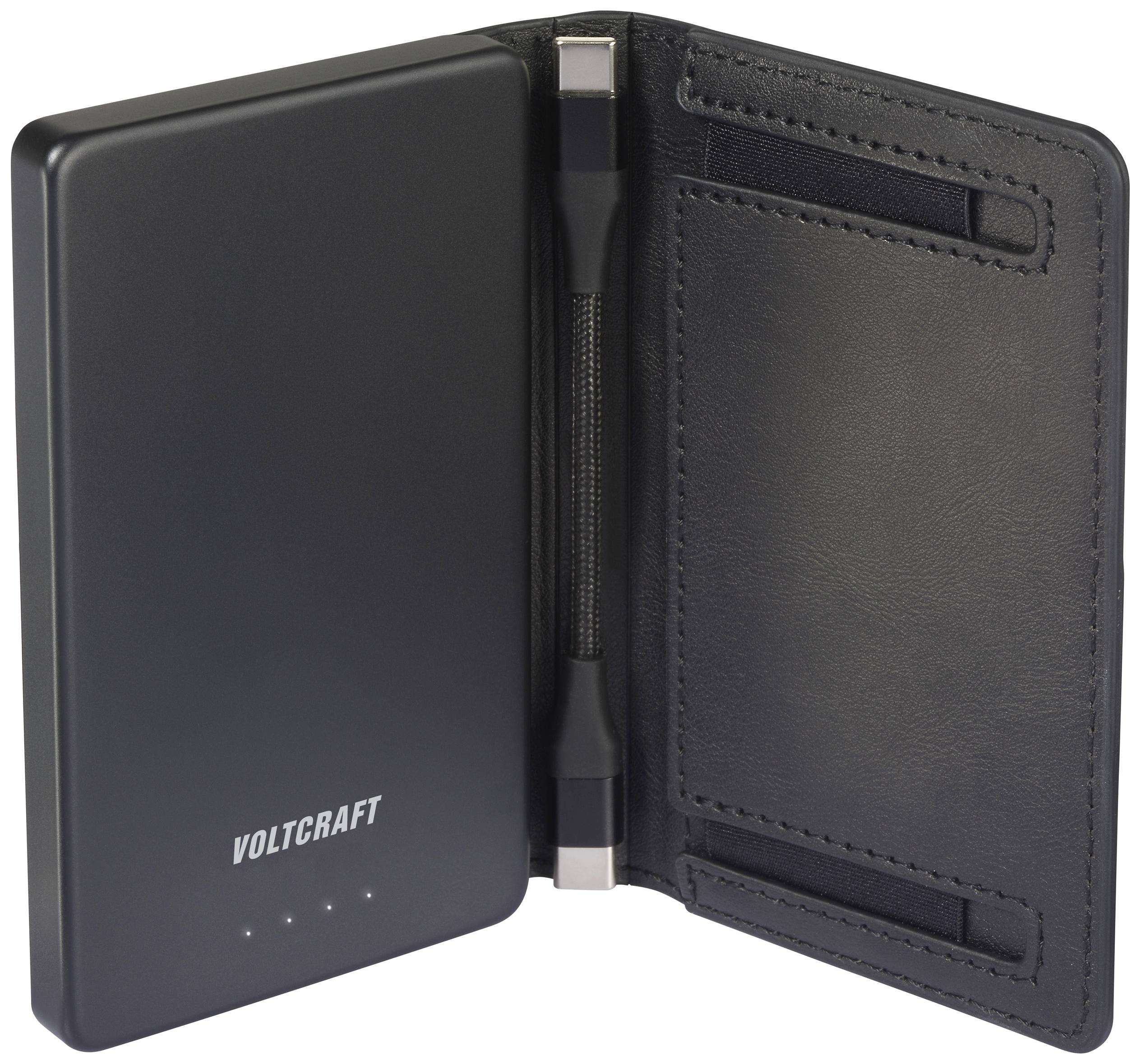 VOLTCRAFT VC-WT-W010 Powerbank 5000 mAh LiPo Fekete állapotjelző