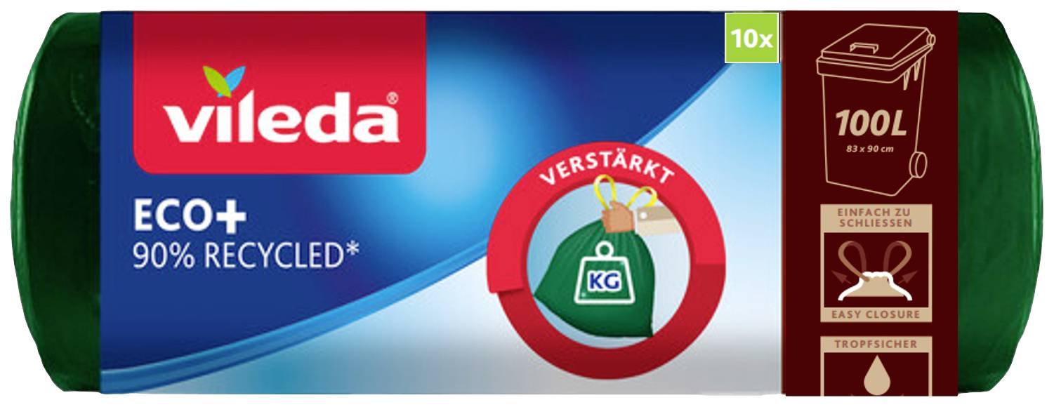 Vileda ECO+ 100L 172182 Szemeteszsák 100 l 10 db