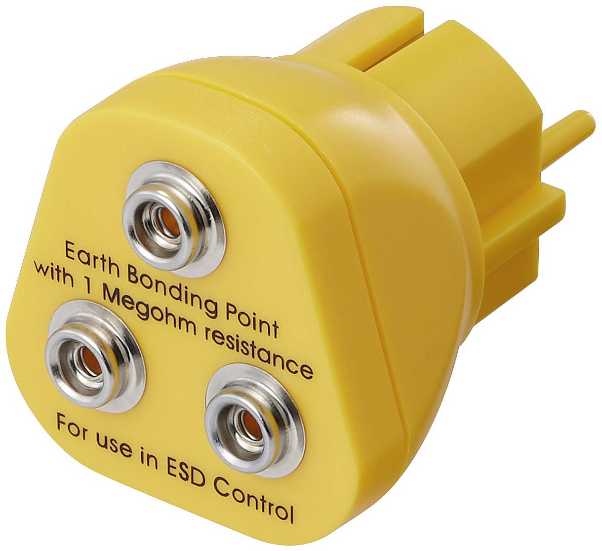 TRU COMPONENTS TC-12351668 Földelő dugó 3x patentcsatlakozású 10 mm 1 db