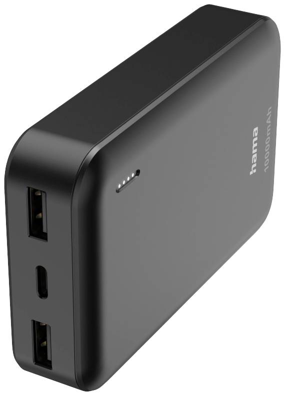 Hama Pocket 10 Powerbank 10000 mAh Fast Charge LiPo Antracit