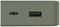 Egy közeli felvétel egy zöld eszköz két csatlakozójáról: baloldalt egy USB-C csatlakozó, jobboldalt egy USB-A csatlakozó.