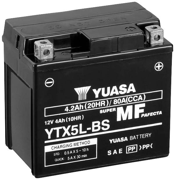 Yuasa YTX5L Motorkerékpár akku 12 V 4 Ah