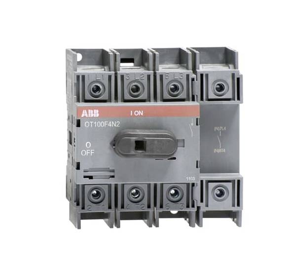 ABB OT100F4N2 Terhelés elválasztó kapcsoló  115 A 750 V  Fekete 1 db
