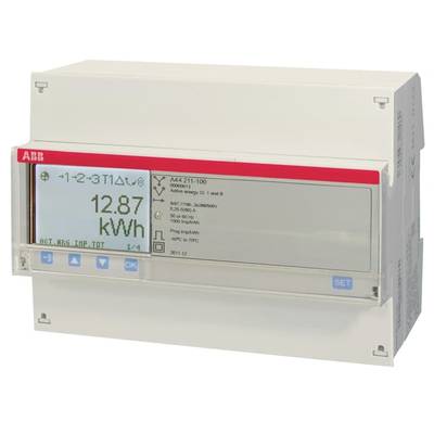 Egy digitális villanyszámláló kijelzője '12,87 kWh' értéket mutat. Bal alsó sarokban kezelőgombok találhatók szimbólumokkal.