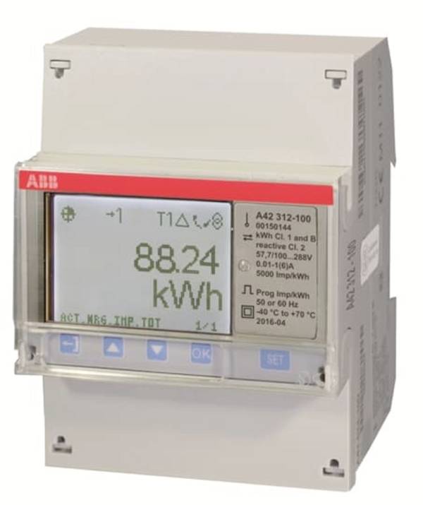 ABB A42 312-100 2CMA170512R1000 Mérésátalakító számláló  digitális 6 A MID konform: Igen  1 db