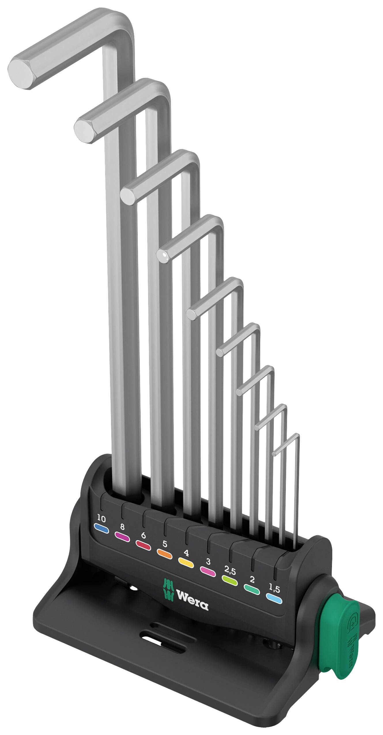 Wera 950/9 Hex-Plus 8 Belső hatlap Hajlított csavarhúzó készlet 9 részes