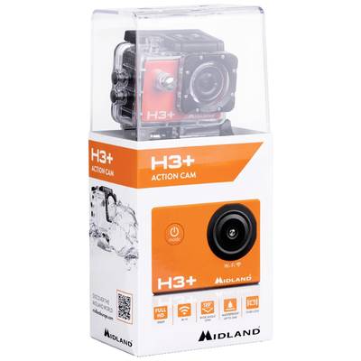 Midland H3+ Autós kamera Látószög, vízszintes (max.)=120 ° Akku, WLAN