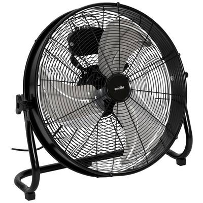 Padlóventilátor 120 W 54 x 19 x 51 mm, fekete, Eurolite AF-8